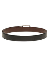 Load image into Gallery viewer, Teakwood Men's Premium Genuine Leather 2-in-1 Reversible Belt | Black &amp; Brown Dual-Sided Natural Grain Leather | Nickel  Black Rectangular Buckle | 35 mm Adjustable Belt for Formal, Casual &amp; Office Wear
