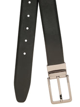 Load image into Gallery viewer, Teakwood Men's Premium Genuine Leather 2-in-1 Reversible Belt | Black &amp; Brown Dual-Sided Natural Grain Leather | Nickel  Black Rectangular Buckle | 35 mm Adjustable Belt for Formal, Casual &amp; Office Wear
