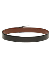 Load image into Gallery viewer, Teakwood Men's Premium Genuine Leather 2-in-1 Reversible Belt | Black &amp; Brown Fine Leather Finish | Matte Black Linear Edge Pin Buckle | Adjustable 35 mm Dress Belt for Formal, Casual, Office &amp; Business Wear
