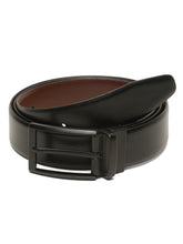 Load image into Gallery viewer, Teakwood Men's Premium Genuine Leather 2-in-1 Reversible Belt | Black &amp; Brown Natural Grain Leather Finish |Matte Black Classic Tapered Pin Buckle | Adjustable 35 mm Dress Belt for Formal, Casual, Office &amp; Business Wear
