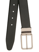 Load image into Gallery viewer, Teakwood Men's Premium Genuine Leather 2-in-1 Reversible Belt | Black &amp; Brown Natural Grain Leather Finish |Nickel  Black Slim Frame Pin Buckle | Adjustable 35 mm Dress Belt for Formal, Casual, Office &amp; Business Wear
