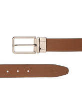 Load image into Gallery viewer, Teakwood Men's Premium Genuine Leather 2-in-1 Reversible Belt | Black &amp; Brown Natural Grain Leather Finish |Nickel  Black Slim Frame Pin Buckle | Adjustable 35 mm Dress Belt for Formal, Casual, Office &amp; Business Wear
