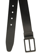 Load image into Gallery viewer, Teakwood Men's Premium Genuine Leather 2-in-1 Reversible Belt | Black &amp; Brown Fine Leather Finish | Matte Black Linear Pin Buckle | Adjustable 35 mm Dress Belt for Formal, Casual, Office &amp; Business Wear
