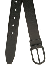 Load image into Gallery viewer, Teakwood Men's Premium Genuine Leather 2-in-1 Reversible Belt | Black &amp; Brown Crosshatch Textured Leather | Black Rectangular Pin Buckle | Adjustable 35 mm Dress Belt for Formal, Casual, Office &amp; Business Wear
