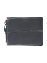 Load image into Gallery viewer, Men Black Leather Two Fold Wallet
