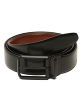 Load image into Gallery viewer, Teakwood Men's Premium Genuine Leather 2-in-1 Reversible Belt | Black &amp; Brown Fine Leather Finish | Matte Black Radius Pin Buckle | Adjustable 35 mm Dress Belt for Formal, Casual, Office &amp; Business Wear
