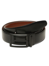 Load image into Gallery viewer, Teakwood Men's Premium Genuine Leather 2-in-1 Reversible Belt | Black &amp; Brown Natural Grain Leather Finish |Matte Black Classic Tapered Pin Buckle | Adjustable 35 mm Dress Belt for Formal, Casual, Office &amp; Business Wear
