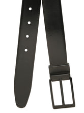 Load image into Gallery viewer, Teakwood Men's Premium Genuine Leather 2-in-1 Reversible Belt | Black &amp; Brown Natural Grain Leather Finish |Matte Black Classic Tapered Pin Buckle | Adjustable 35 mm Dress Belt for Formal, Casual, Office &amp; Business Wear
