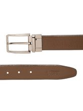 Load image into Gallery viewer, Teakwood Men's Premium Genuine Leather 2-in-1 Reversible Belt | Black &amp; Brown Pebble Grain Leather Finish | Nickel Black Linear Edge Pin Buckle | Adjustable 35 mm Dress Belt for Formal, Casual, Office &amp; Business Wear
