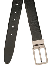 Load image into Gallery viewer, Teakwood Men's Premium Genuine Leather 2-in-1 Reversible Belt | Black &amp; Brown Natural Grain Leather Finish | Nickel Black  Slim Frame Pin Buckle | Adjustable 35 mm Dress Belt for Formal, Casual, Office &amp; Business Wear
