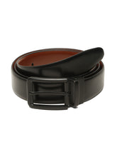 Load image into Gallery viewer, Teakwood Men's Premium Genuine Leather 2-in-1 Reversible Belt | Black &amp; Brown Natural Grain Leather Finish | Matte Black  Classic Edge Pin Buckle | Adjustable 35 mm Dress Belt for Formal, Casual, Office &amp; Business Wear

