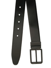 Load image into Gallery viewer, Teakwood Men's Premium Genuine Leather 2-in-1 Reversible Belt | Black &amp; Brown Natural Grain Leather Finish | Matte Black  Classic Edge Pin Buckle | Adjustable 35 mm Dress Belt for Formal, Casual, Office &amp; Business Wear
