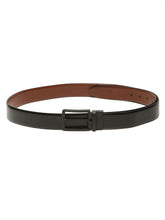 Load image into Gallery viewer, Teakwood Men's Premium Genuine Leather 2-in-1 Reversible Belt | Black &amp; Brown Fine Leather Finish | Black Rectangular Pin Buckle | Adjustable 35 mm Dress Belt for Formal, Casual, Office &amp; Business Wear

