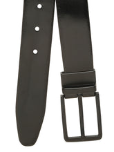 Load image into Gallery viewer, Teakwood Men's Premium Genuine Leather 2-in-1 Reversible Belt | Black &amp; Brown Fine Leather Finish | Black Rectangular Pin Buckle | Adjustable 35 mm Dress Belt for Formal, Casual, Office &amp; Business Wear
