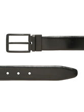 Load image into Gallery viewer, Teakwood Men's Premium Genuine Leather 2-in-1 Reversible Belt | Black &amp; Brown Fine Leather Finish | Black Rectangular Pin Buckle | Adjustable 35 mm Dress Belt for Formal, Casual, Office &amp; Business Wear
