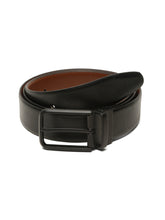 Load image into Gallery viewer, Teakwood Men's Premium Genuine Leather 2-in-1 Reversible Belt | Black &amp; Brown Crosshatch Textured Finish | Matte Black Radius Pin Buckle | Adjustable 35 mm Dress Belt for Formal, Casual, Office &amp; Business Wear
