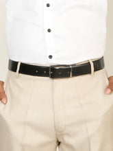Load image into Gallery viewer, Teakwood Men's Premium Genuine Leather 2-in-1 Reversible Belt | Black &amp; Brown Natural Grain Leather Finish | Nickel Black  Slim Frame Pin Buckle | Adjustable 35 mm Dress Belt for Formal, Casual, Office &amp; Business Wear
