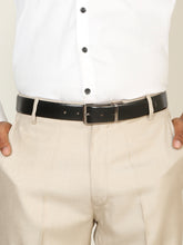 Load image into Gallery viewer, Teakwood Men's Premium Genuine Leather 2-in-1 Reversible Belt | Black &amp; Brown Fine Leather Finish | Nickel Black Refined Slim Frame Pin Buckle | Adjustable 35 mm Dress Belt for Formal, Casual, Office &amp; Business Wear
