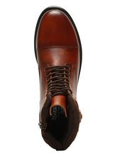 Load image into Gallery viewer, Men’s Leather Dual-Side Combat Boots with Buckle and Zipper
