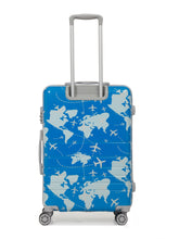 Load image into Gallery viewer, Aeroplane Printed 360 Degree Rotation Hard Cabin Trolley Bag
