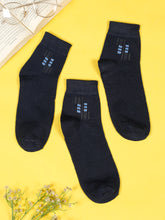 Load image into Gallery viewer, Teakwood Leathers Men's Pack Of 3 Cotton Above Ankle Length Socks
