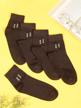 Load image into Gallery viewer, Teakwood Leathers Men's Pack Of 5 Cotton Above Ankle Length Socks
