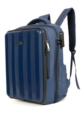 Load image into Gallery viewer, Teakwood Leathers Unisex 35L Laptop Backpack | Hard Shell Front Panel | 3-Digit Security Lock | Fits Up to 18 Inch Laptop | Trolley Sleeve, Multiple Pockets &amp; Bottle Holders | Travel, Office &amp; Business Backpack

