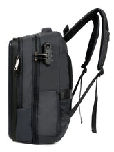 Load image into Gallery viewer, Teakwood Leathers Unisex 35L Laptop Backpack | Hard Shell Front Panel | 3-Digit Security Lock | Fits Up to 18 Inch Laptop | Trolley Sleeve, Multiple Pockets &amp; Bottle Holders | Travel, Office &amp; Business Backpack
