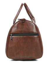 Load image into Gallery viewer, Teakwood Leathers Unisex 50L Vegan Leather Duffle Bag | Large Travel Bag | Detachable Shoulder Strap | Spacious Main Compartment &amp; Side Zip Pocket | Weekend, Gym &amp; Business Travel Bag, Brown

