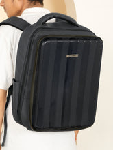 Load image into Gallery viewer, Teakwood Leathers Unisex 35L Laptop Backpack | Hard Shell Front Panel | 3-Digit Security Lock | Fits Up to 18 Inch Laptop | Trolley Sleeve, Multiple Pockets &amp; Bottle Holders | Travel, Office &amp; Business Backpack
