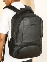 Load image into Gallery viewer, Teakwood Leathers Unisex 35L Laptop Backpack | Premium Vegan Leather | Fits Up to 18 Inch Laptop | Padded Laptop Compartment, Organizer Pockets &amp; Breathable Back Panel | Travel, Office &amp; Business Backpack, Black
