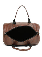 Load image into Gallery viewer, Teakwood Leathers Unisex 50L Vegan Leather Duffle Bag | Large Travel Bag | Detachable Shoulder Strap | Spacious Main Compartment &amp; Side Zip Pocket | Weekend, Gym &amp; Business Travel Bag, Brown
