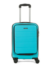 Load image into Gallery viewer, Teakwood Smart Cabin Trolley Suitcase with Front Laptop Compartment, TSA Lock, 360° Silent Dual Spinner Wheels, Scratch-Resistant &amp; Water-Resistant Hard Shell Luggage for Business &amp; Leisure Travel

