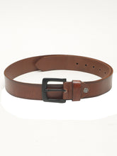 Load image into Gallery viewer, Men’s Genuine Leather Belt, Pebble Grain Texture, Pin Buckle, Rugged Casual Wear
