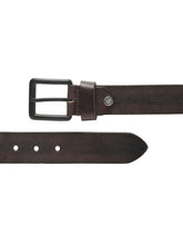 Load image into Gallery viewer, Men’s Genuine Leather Belt, Pebble Grain Texture, Pin Buckle, Rugged Casual Wear

