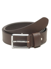 Load image into Gallery viewer, Men’s Genuine Leather Belt, Pebble Grain Texture, Pin Buckle, Rugged Casual Wear, Black

