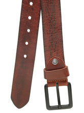 Load image into Gallery viewer, Men’s Genuine Leather Belt, Pebble Grain Texture, Pin Buckle, Rugged Casual Wear
