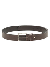 Load image into Gallery viewer, Men’s Genuine Leather Belt, Pebble Grain Texture, Pin Buckle, Rugged Casual Wear, Black
