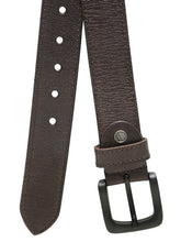 Load image into Gallery viewer, Men’s Genuine Leather Belt, Pebble Grain Texture, Pin Buckle, Rugged Casual Wear
