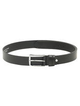 Load image into Gallery viewer, Men’s Genuine Leather Belt, Pebble Grain Texture, Pin Buckle, Rugged Casual Wear, Black
