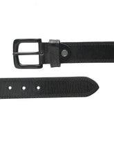 Load image into Gallery viewer, Men’s Genuine Leather Belt, Pebble Grain Texture, Pin Buckle, Rugged Casual Wear
