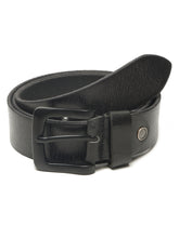 Load image into Gallery viewer, Men’s Genuine Leather Belt, Pebble Grain Texture, Pin Buckle, Rugged Casual Wear
