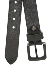 Load image into Gallery viewer, Men’s Genuine Leather Belt, Pebble Grain Texture, Pin Buckle, Rugged Casual Wear
