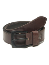 Load image into Gallery viewer, Men’s Genuine Leather Belt, Pebble Grain Texture, Pin Buckle, Rugged Casual Wear
