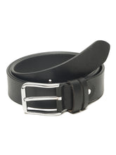 Load image into Gallery viewer, Men’s Genuine Leather Belt, Pebble Grain Texture, Pin Buckle, Rugged Casual Wear, Black
