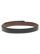 Load image into Gallery viewer, Men Black &amp; Brown Solid Reversible Leather Belt
