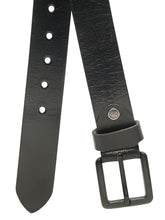 Load image into Gallery viewer, Men’s Genuine Leather Belt, Pebble Grain Texture, Pin Buckle, Rugged Casual Wear
