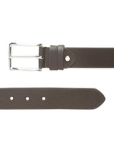 Load image into Gallery viewer, Men’s Genuine Leather Belt, Pebble Grain Texture, Pin Buckle, Rugged Casual Wear, Black
