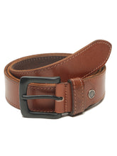 Load image into Gallery viewer, Men’s Genuine Leather Belt, Pebble Grain Texture, Pin Buckle, Rugged Casual Wear
