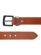Load image into Gallery viewer, Men’s Genuine Leather Belt, Pebble Grain Texture, Pin Buckle, Rugged Casual Wear
